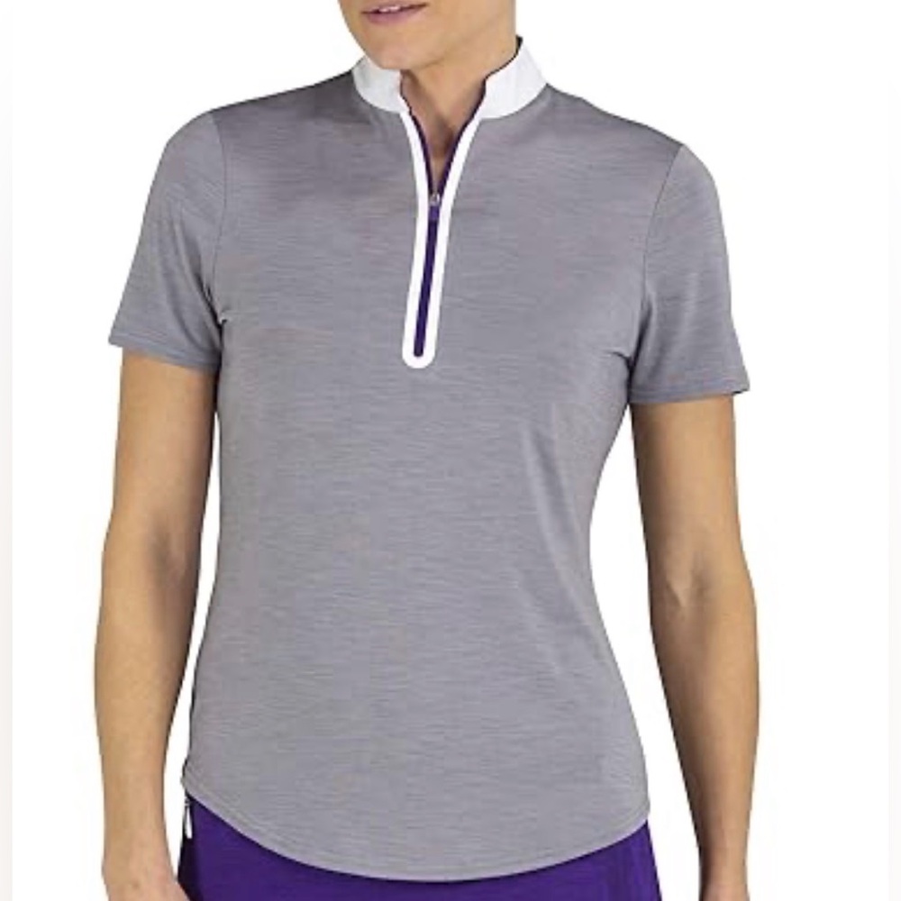 Jofit Grey Melange Golf Top